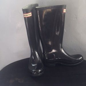 Hunter Boots Shiny Rubber